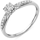 Diamant L'Eternel Ring sølv