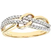 Diamant L'Eternel Ring 'Eternity-Ring aus 375 Gelbgold mit Diamant' guld