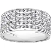 Diamant L'Eternel Ring sølv