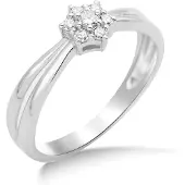 Diamant L'Eternel Ring sølv
