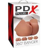 PDX Plus Torso Masturbator Roterende 360 Banger Tan