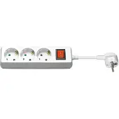 Goobay Power Socket x3 - w/Switch - 3m - White