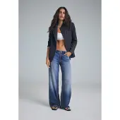 Stradivarius D91 Jeans Med Low Waist Og Brede Ben 0-702 40
