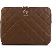 GUESS Quiltet 4G-cover til en 14" bærbar computer - brun