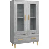 vidaXL skab 70x31x115 cm konstrueret træ grå sonoma-eg