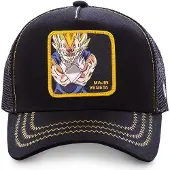 Capslab Hætte 'Gorra negra majin vegeta bordado frente visera curva' sort