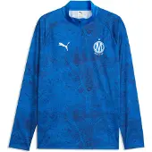 Puma Olympique de Marseille Aufwärmoberteil mit Reißverschluss bis zum Hals, størrelse Small
