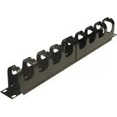 Deltaco Rack cable management panel 1U 19"