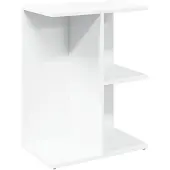vidaXL sengebord 46,5x29x61 cm konstrueret træ hvid