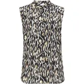 LASCANA Bluse creme / brun / grå / sort