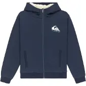 Quiksilver - Mærker - Fleece Sherpa Youth Dark Navy til Unisex - Børnetoj Størrelse 12 År - Flåde