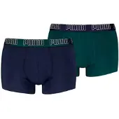Puma Boksershorts 'Bipack boxers marino/verde mid trunk' blå