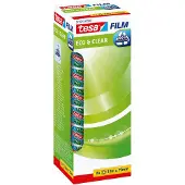 TESA Tape, Tesafilm Eco & Clear, 19 mm x 33 m, 8 ruller