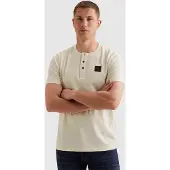 PME Legend Skjorte 'Henley T-shirt with badge' hvid