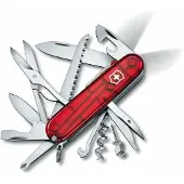 Victorinox Huntsman Lite, Swiss pocket knife, transparant red