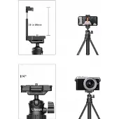 Ulanzi Teleskopinė asmenukių lazda - trikojis MT-34