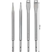 Bosch Accesorios Sds-plus Standard 250 Mm Stemmejern Sæt 4 Enheder