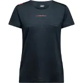 La Sportiva - Trail running tøj dame - Pure T-shirt W Black/Hibiscus til UnisexUld - Størrelse L - Sort