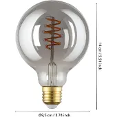 Eglo CONNECT.Z E27 G95 spiral røgfarvet SMART pære M/VARM HVID LYS
