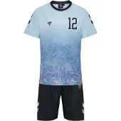 Hummel Træningssæt - hmlSHIMMER - Skyway/Sort - - 7 år (122) - Træningssæt