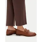 Ralph Lauren Lauren Ralph Laurentil kvinder. 802P02121002 Tasha loafers i brunt læder (37.5), Fast, 1-3 cm, Ingen, Casual, Klassisk