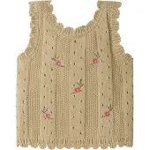 Lil´ Atelier Tanktop - Strik - NmfHalyn - Mojave Desert - - 5 år (110) - Tanktop