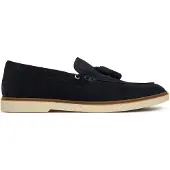 BOSS Ruskindsloafers med kvast