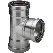 Viega Inox tee 76,1 mm INOX, rustfri stål, SC-Contur