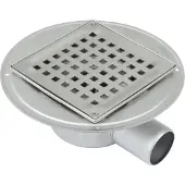 Blücher 50 mm afløbsskål til smøremembran, u/studs, vandret, lav