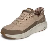 SKECHERS Skecherstil kvinder. 150419 Slip-Ins sneakers: Contour Foam - Cozy Fit Leopard Dream brun (38), Fast, Blonder, Casual