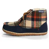 Minnetonka Boots 'Torrey' beige / navy / rød