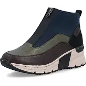 Rieker Ankelstøvler navy / mørkebrun / khaki