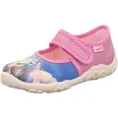 Superfit Ballerinasko 'BONNY' safir / grå / lys pink / offwhite