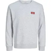 Jack & Jones Sweatshirt 'JJRUSH' hvid-meleret