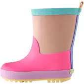 Next Gummistøvler mørkebeige / turkis / pink
