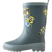Next Gummistøvler 'Minions' gul / mørkegrå / sort / hvid