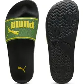 Puma Leadcat 2.0 Sandals, Shoes, Earthy Green/Bright Mango Yellow/Black, 38