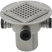 Blücher 110 mm afløbsskål til smøremembran, med studs, lodret