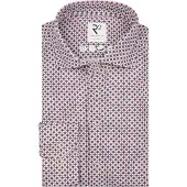 R2 Shirt Knitted Sorona Print Mauve Rød måle