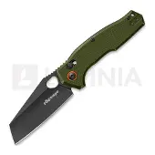 Fox Edge Crew Reverse Tanto - Blackwash - G10 foldekniv, olivengrønn
