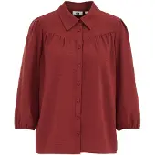 We fashion Bluse rustbrun
