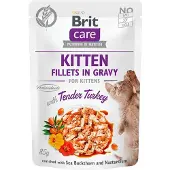 Brit Care Kitten Turkey Pouch Vådfoder Til Katte 24x85g