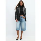 Stradivarius Amerikansk Regular Fit Blazer I Imiteret Skind 0-001 Xs