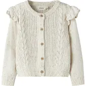 Lil´ Atelier Cardigan - Strik - NmfGalto - Kab - Turtledove - - 6 år (116) - Cardigan