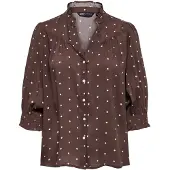 ONLY Bluse 'ONLRaya' mørkerød / hvid