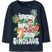 Name It Mini Shirts 'NMMJik Paw' navy / lysegrøn / hummer / hvid
