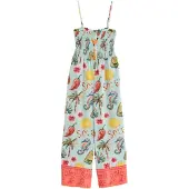 Next Jumpsuit gul / mint / koral / rød