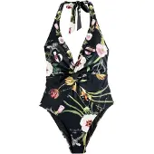 Ted Baker Badedragt creme / honning / gran / sort