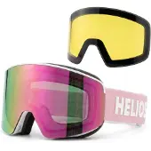 Helios View Magnet, skibriller, hvid/pink