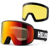 Helios View Magnet, skibriller, sort/rød